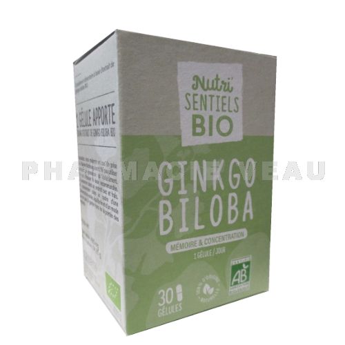NUTRISANTE Nutrisentiels Ginkgo Biloba (30 gélules) BIO