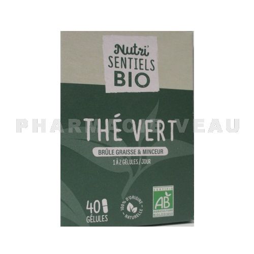 NUTRISANTE Nutrisentiels Thé Vert (40 gélules) BIO