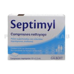 SEPTIMYL Compresses Antiseptiques 12 compresses
