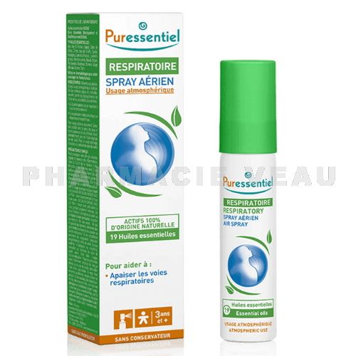 PURESSENTIEL RESPIRATOIRE spray aérien 19 huiles essentielles (20ml)
