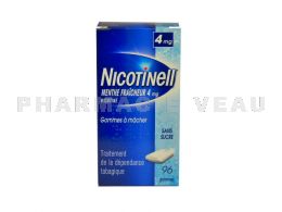 NICOTINELL 4 mg MENTHE FRAICHEUR boite de 96 gommes