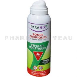 PARANIX Répulsif Moustiques Zones Tropiques 125 ml