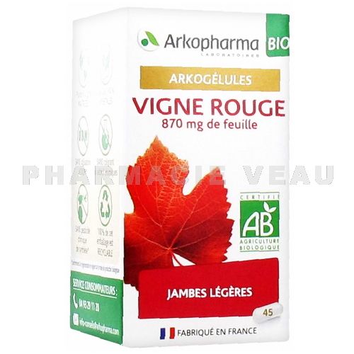 ARKOGELULES Vigne Rouge  BIO 45 gélules