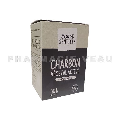 NUTRISANTE Nutrisentiels Charbon Végétal Activé 40 gélules