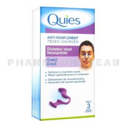 QUIES Anti-Ronflement Dilatateur Nasal Grand Format