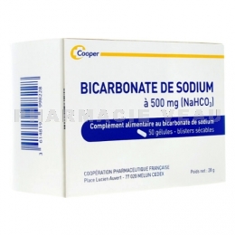 Bicarbonate de Sodium 500 MG 50 gélules COOPER