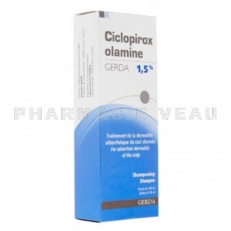 CICLOPIROX Olamine 1.5% Shampooing Dermite Séborrhéique