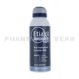 ETIAXIL Men Déodorant Anti-transpirant 48h Peaux Sensibles 150 ml