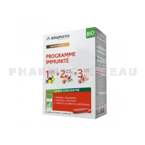ARKOFLUIDES Bio Programme Immunité (30 ampoules) Arkopharma