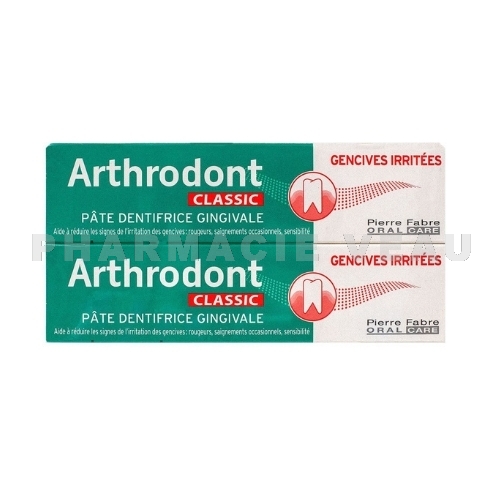 ARTHRODONT Classic Pâte dentifrice gingivale Gencives irritées (2x75ml)