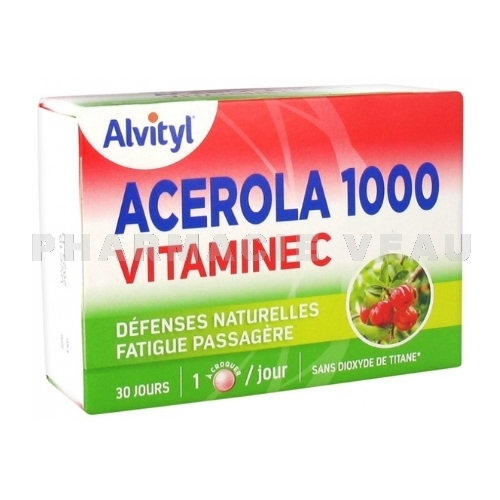 ACEROLA 1000 Vitamine C : Immunité (30 comprimés)