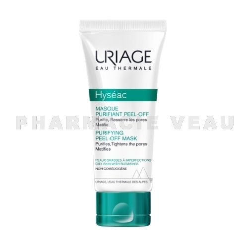 URIAGE Hyséac Masque Purifiant Peel-Off Peaux Grasses 50 ml