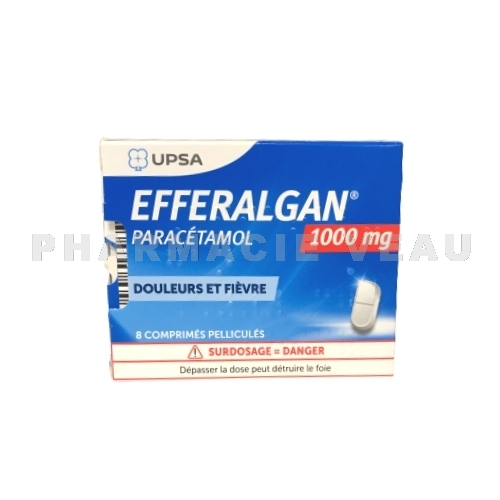 EFFERALGAN TAB 1g - 8 comprimés à avaler