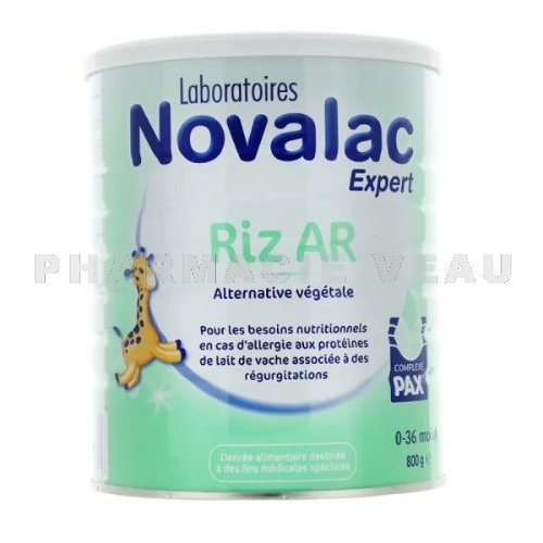 Novalac Expert Riz Lait Ar 0 36 Mois Sans Lactose 800g Pharmacie Veau