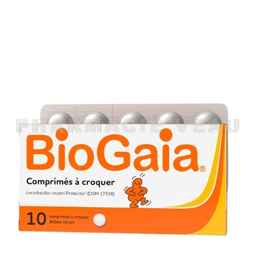 BioGaia Probiotiques Arôme Citron (10 cp à croquer) - L.Reuteri ProTectis