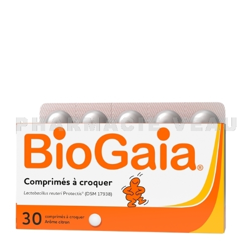 BioGaia Probiotiques Arôme Citron (30 cp à croquer) - L.Reuteri ProTectis