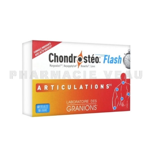CHONDROSTEO FLASH Articulations 10 jours (40 gelules)