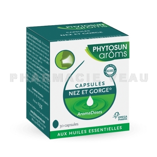 Capsules Nez et Gorge 30 capsules Phytosun Aroms