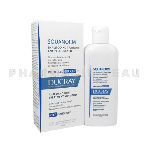 DUCRAY SQUANORM Shampooing Pellicules Grasses flacon 200 ml