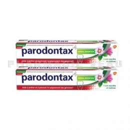 PARODONTAX Dentifrice Herbal Sensation menthe mélisse 2x75 ml