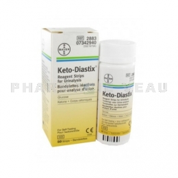 Keto-Diastix 50 Bandelettes réactives pour analyse d'urine