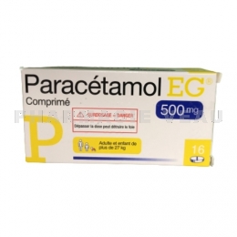 PARACETAMOL 500 mg 16 comprimés EG Labo