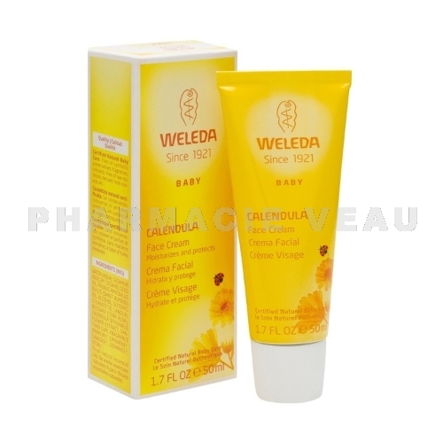 WELEDA BEBE Crème Protectrice Visage au Calendula (50 ml)