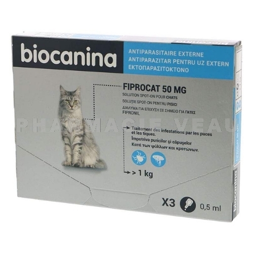 BIOCANINA Fiprocat Spot-On 0.5 ml x3