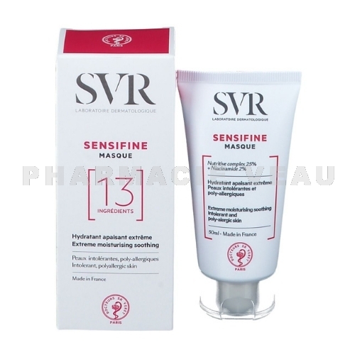 SVR SENSIFINE Masque Hydratant Visage Sécheresse sévère (50ml)