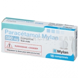 PARACETAMOL 500 mg Mylan 16 comprimés