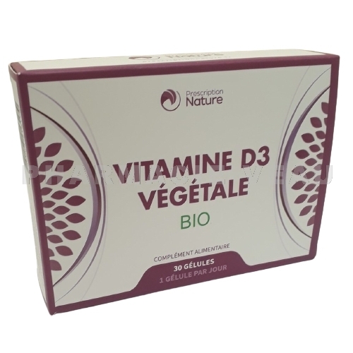 Vitamines D3 végétale bio (30 gélules)
