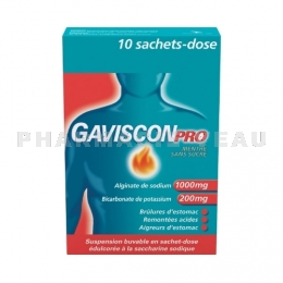 GAVISCON PRO Menthe Digestion difficile 10 sachets