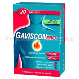 GAVISCON PRO Menthe Digestion difficile 20 sachets
