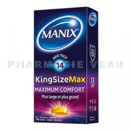 MANIX KING SIZE Préservatifs 14 + 2 offerts