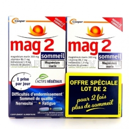 MAG2 Sommeil Magnésium marin 2x30 comprimés