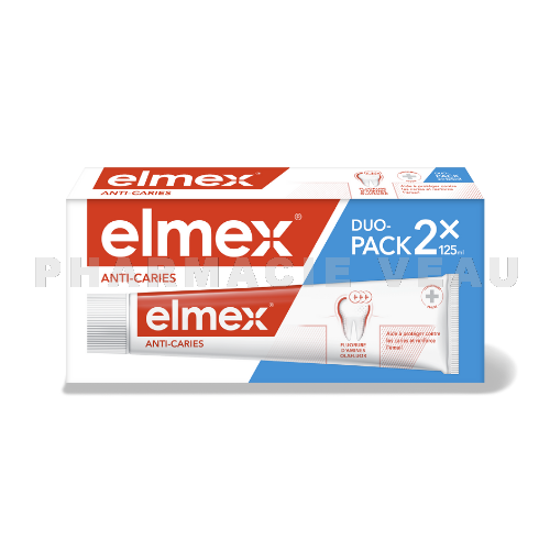 ELMEX Dentifrice Anti Caries (Lot de 2 x 125 ml)