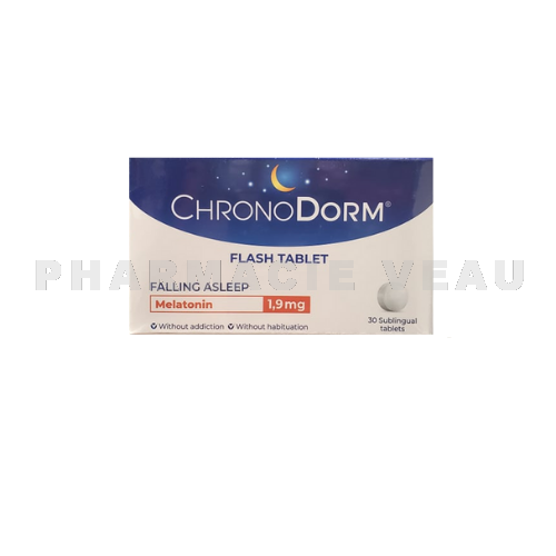 CHRONODORM Mélatonine 1.9mg lot de 2 x 30 comprimés - PROMO