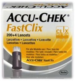 ACCU CHEK FastClix Mesure glycémie 204 lancettes en barillets Accuchek