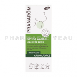 AROMAFORCE Bio - Pranarôm Spray Gorge Apaisant - Spray 15ml 