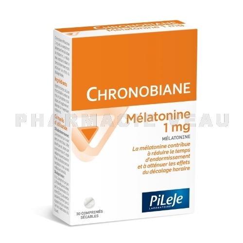 CHRONOBIANE 1 mg Mélatonine Sommeil 30 comprimés Pileje