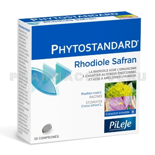 PHYTOSTANDARD Rhodiole & Safran 30 comprimés Pileje