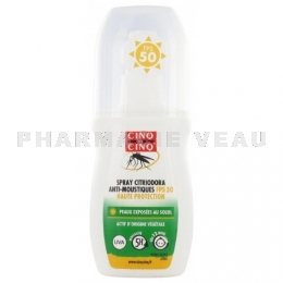5/5 CINQ sur CINQ Spray Citriodora anti-moustiques FPS50 100 ml
