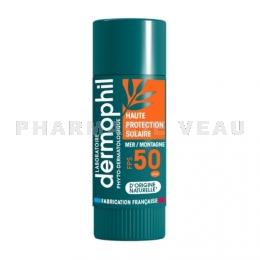 DERMOPHIL INDIEN Stick lèvres protection solaire SPF50 4g