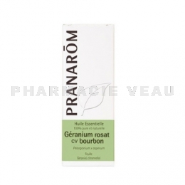 GERANIUM ROSAT CV BOURBON - Pranarôm Huile essentielle - Flacon 10 ml 