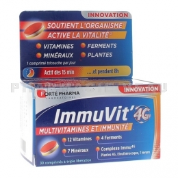 ImmuVit'4G Adulte 30 comprimés Forte Pharma