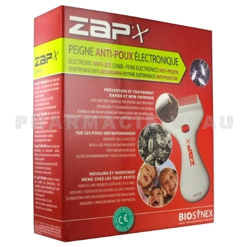 ZAP'X Peigne anti-poux électrique