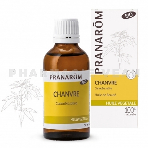 Huile végétale de beauté Chanvre Bio 50 ml Pranarôm
