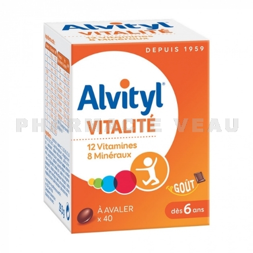 ALVITYL Vitalité 40 comprimés à avaler