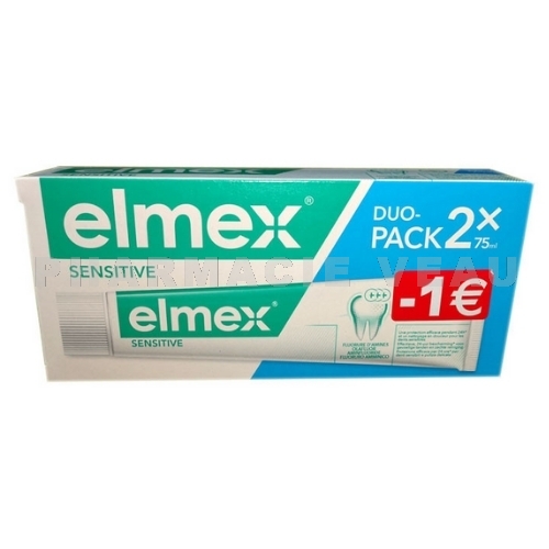 ELMEX SENSITIVE Dentifrice (Lot 2 x 75 ml)