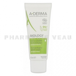 ADERMA Biology Crème Légère Dermatologique Hydratante Bio 200 ml